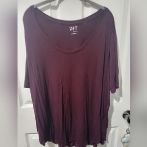 Plus size Maurices 24/7 Tee Maroon